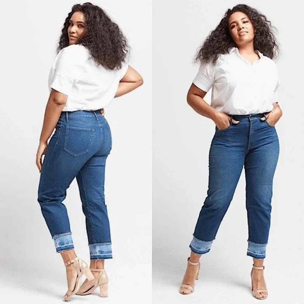 ABLE Straight Leg High-Rise Jeans Elena Wash